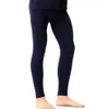 Sous-vêtements thermiques pour hommes 60% fibre de bambou 30% coton hommes longs Johns doux confortable automne hiver sous-vêtement thermique pantalon noir mince Fitnes sommeil bouton 231130