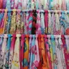 Feestartikelen Chiffon Sjaals Dames Zomer Zijden Sjaal Dunne Sjaals En Omslagdoeken Foulard Bloem Rollenspel Kledingaccessoires