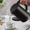 Doppelwandiger 57,48-Unzen-Wasserkocher aus lebensmittelechtem Edelstahl, Kaffeekanne, Teekessel, automatische Abschaltung und Trockengehschutz, 1200 W