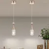 Hänglampor Temaren Contemporary Lamp Creative Crystal Chandelier LED Fixtures Lätt dekorativ för sovrumsmatsal