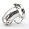 New CHASTE BIRD Stainless Steel Male Chastity Metal Large Cage with Base Arc Cock Ring Penis Belt Devices Adult Sexy Toys BDSM C272