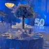 New Design Wedding Table Centerpiece Stand Table Candle Holder Crystal Flower Stand for Wedding Party Event Decoration 014