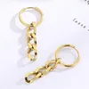 Dangle Earrings Multi-layers Metal Chain Drop Statement Women Gold Color Brincos Hollow Links Fashion Simple Personality Jewelry Gift