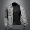 Männer Jacken Frühling Und Herbst Denim Jacke Einfarbig Streetwear Plus Größe Kleidung Jaqueta Masculina Ropa Hombre