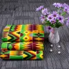 Tessuto e cucito Chzimade 1Yard Tessuto africano in vera cera Ankara Colore arancione Fiore di cotone stampato Tessuto per abito da donna Fai da te Artigianato di cucito 231130