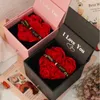 Sieraden Dozen I Love U Hart Rose Geschenkdoos Voor Vrouwen Vriendin Kerstcadeaus In Mode Romantische Ketting Ring 231201