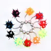 10 teile/los Regenbogen Farbe Silikon Ball Spike Bauch Nippel Knopf Ring Punk Herren Frauen Nabel Piercing Körper Jewelry301z