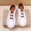 Klädskor äkta läder herrskor italienska mode casual skor för män sneakers lyx varumärke lättvikt comfy designer sko sport 231130