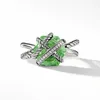 Trouwringen Sterling zilver 925 kunst groene edelsteen zeshoekige ringen voor vrouwen unisex stijl mannen en koppels zwarte onyx sieraden 231201