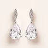 Dangle Earrings Caoshi Chic Water-Drop Shape Crystal Bridal Wedding Accessoriesファッションデリケートデザインジュエリーの婚約式