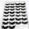 Falska ögonfransar mink fransar grossist 5103050 par 25 mm ögonfransar lång wispy röriga fluffiga fransar bulk makeup 25 mm mink ögonfransar 231201