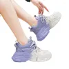 Elbise ayakkabı stili tıknaz spor ayakkabılar moda rahat kadınlar tıknaz taban zapatillas chaussures femme ins zapatos mujer