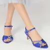 Geklede schoenen Minishion sandalen voor dames Bruiloft Ruches Slingback Lage hak Gala-avond JY113