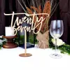 Other Event Party Supplies Wedding Wooden Table Numbers With Base Laser Cut Birthday Party Decor Gifts Rustic Custom Wedding Reception Table Centerpieces 231201