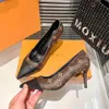 مصمم أحادي الكعب العالي الكعب شببر أضيق شريسي Slingback صندل عتيقة فستان أقام فستان كلاسيكية الكعب مضخات حفل زفاف مدبب النعال منخفضة