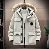 Parkas de plumón para hombres Nuevas damas y amantes de los hombres Chaqueta de plumón Trabajo canadiense Parker Tide Goose Coat Magic Label Su7c