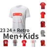 2023 2024 Switzerland Soccer Jerseys EMBOLO SHAQIRI XHAKA ELVEDI AKANJI ZAKARIA SOW Football shirts SWISS home away SFORZA GEIGER WICKY KNUP 1994 95 96 retro Uniform