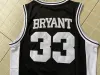 NCAA 33 Bryant Lower Merion School JERSEY Double Stiched IN STOCK High Quality Basketball Jerseys