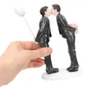 Ferramentas de bolo Toppers gays Bolos de casamento Estatuetas de bolo Noivos Orgulho Casal Masculino Mesma Decoração Fontes de festa 231130