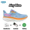 HOKA ONE Bondi 8 9 Clifton Shock Mens Running Shoes Womens Hokas Trainers on Black Cyclamen Sweet Lilac Carbon Triple Mesh Tennis Outdoor