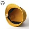 Cappelli a tesa larga Cappelli a secchiello FS Cloche da donna in feltro di lana nera Cappello a cilindro britannico con bowknot Cappello a bombetta a tesa larga Cappelli stile Fedora da donna Giallo Blu Floppy Derby 231130