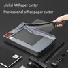 Snijmat JIELISI Mini Papiertrimmer Guillotinesnijder A4 Gesneden Lengte Desktop Machine met Beveiligingskop voor 231130