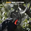 أدوات التقليم 30 مم من التقليم الكهربائي اللاسلكي مقصات Secateur Branch Cutter Fruit Tree Pruning Tools مع 2 بطارية 231201