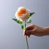 Decorative Flowers Creative Artificial Austin Rose Bouquet Hand-Feel Moisturizing Peony Home Living Room Wedding Decoration