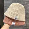 Chapeaux larges chapeaux seau femmes chapeau chaud laine câble tricot hiver pêcheur casquette décontracté pliable panamé coréen tricoté Y2k extérieur soleil 231130