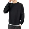 Maglione da uomo alla moda autunno e inverno felpato e ispessito versione coreana con vestibilità slim tendenza girocollo pullover marchio alla moda