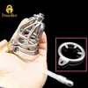 New CHASTE BIRD New Stainless Steel Small Male Metal Cage Chastity Device Penis Belt With Ring Adult Sexy Toys BDSM A308