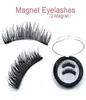 1 Pair Reusable Double Magnetic Eyelashes 15mm Black Fiber Natural Fake Eyelash with 2 Magnets Fashion Eyes Makeup Accessories4519309