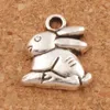 Bunny Rabbit Easter Charms hängsmycken 100 st mycket antik silver 13 2x14 3mm smycken diy l498 2017 mode smycken259q