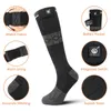 Sports Socks SNOW DEER Rechargeable Electric Skiing Heated Winter Warm Thermal Cycling Sock Stocking Men Women For Motorcycle 231201