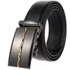 Belts Style Men's Genuine Leather Ratchet Dress Belt with Automatic Buckle Brand Luxury Business Belt Strap for Men Male Gift 231201