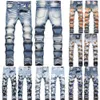 Jeans pour hommes Hommes Designers Miris Distressed Ripped Biker Slim Straight Denim pour hommes Imprimer Army Fashion Pantalon Skinny