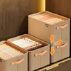 Storage Boxes Bins 1 2 3PCS Collapsible Clothing Organizer Closet Clothes Pants Drawer Toy 231130