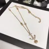 New Gold Chain Neckalce Classic Fashion Neckalce Woman Couple Chains Brass Necklace Seiko Jewelry Supply