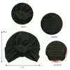 Ethnic Clothing African Twist Knot Turbante Muslim Women Hijabs Beanies Headwear Cancer Chemo Cap Bonnet Head Wrap Scarf Femme Cover Solid