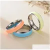 Smart Rings Glowing Bright Finger Ring Magic Stainless Steel Luminous Lighting Night Concert Bar Party Decoration Drop Delivery Jewelr Otzj1