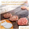 Köttfjäfäverktyg Potry Hamburger Maker Round Form Press Non-stick Burger Chef Cutlets Beef Grill Patty Mold Drop Delivery Home Gard OT6SJ