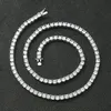 41 45 50 55 cm 925 Sterling Silber Halsband Tennis Halskette 3 mm 4 mm Zirkonia Steine Kette Halsketten für Frauen Verlobung Hochzeit Part2697