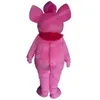 Boże Narodzenie Pink Elephant Mascot Costume Halloween fantazyjna sukienka imprezowa kreskówka strój postaci garnitur karnawał unisex strój reklamowy rekwizyty