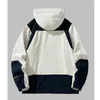 Vestes pour hommes Patchwork Sweat à capuche Veste Printemps Mens Coupe-vent Randonnée Femmes Hommes Automne Casual Hip Hop Streetwear Sports Manteaux Rose