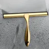 Huishoudelijke reinigingsbadkamer Schraap Douchescherm Raam Reinigingsgereedschap Scraper Squeegee 252x18cm Gouden roestvrijstalen glas 231222