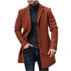 Cappotto in lana da uomo in pelliccia sintetica arrivi 2023 in classico stile britannico con bottone singolo Clre 231130