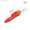 Porte-clés longes 1pc porte-clés intéressant fruits de mer charcuterie modèle enfants étudiants sac pendentif voiture porte-clés amusant bijoux cadeau R231201