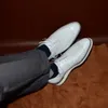 Scarpe eleganti XEBOS Scarpe da ginnastica estive bianche da uomo in vera pelle Traspirante Stringate con punta ad ala Scarpe derby Casual Calzature da passeggio per esterni Uomo 231130