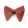 Nœuds papillon hommes femmes mode velours grand pour nouveauté solide noeud papillon fête de mariage accessoires d'affaires cadeau