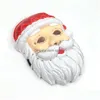 Party Masks Neon LED Lighting Father Christmas Mask Santa Claus Cosplay El blinkande kriss Kringle för Drop Delivery Home Garden Fest DHBLQ